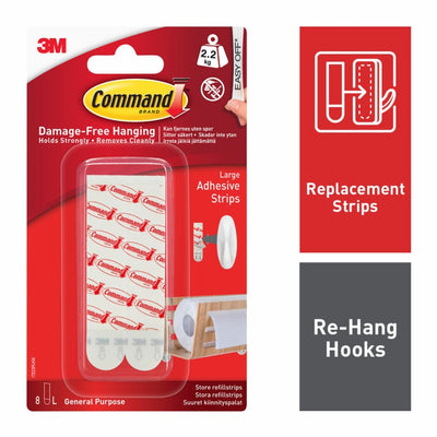 Command Mount Replacement Strip x 6 Large 17023P