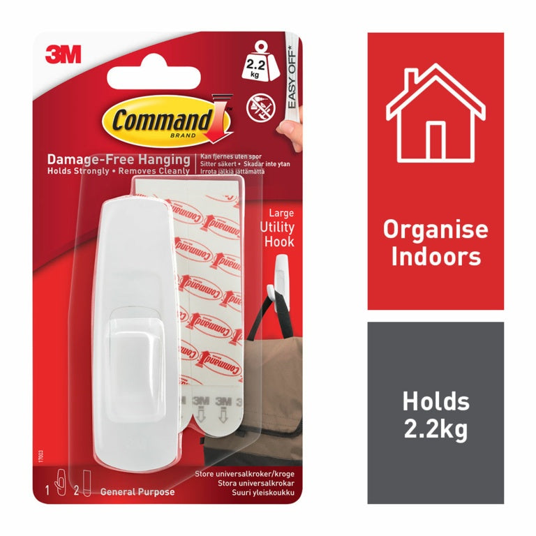 Command Large Utility Hook 17003 1 Hook 2 Strips