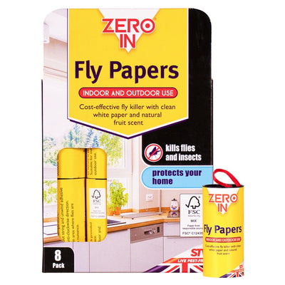 Zero In Fly Papers x 8 ZER878