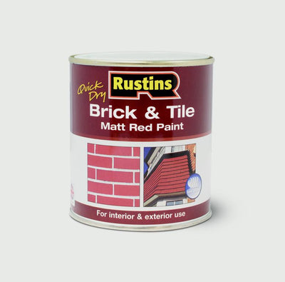 Rustins Brick & Tile Paint Matt Red 250ml