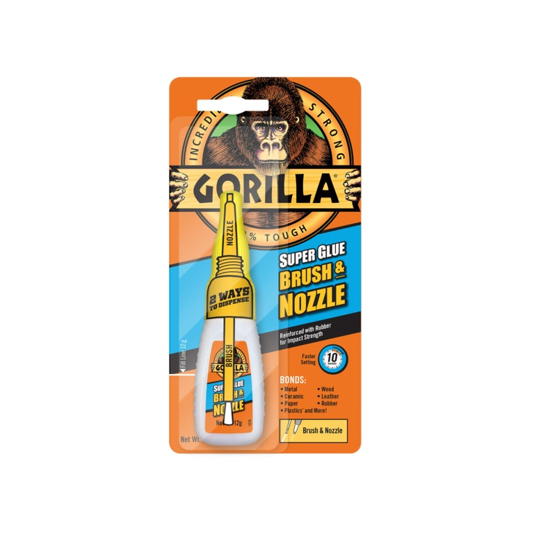 Gorilla Super Glue Brush & Nozzle 12g 4044501