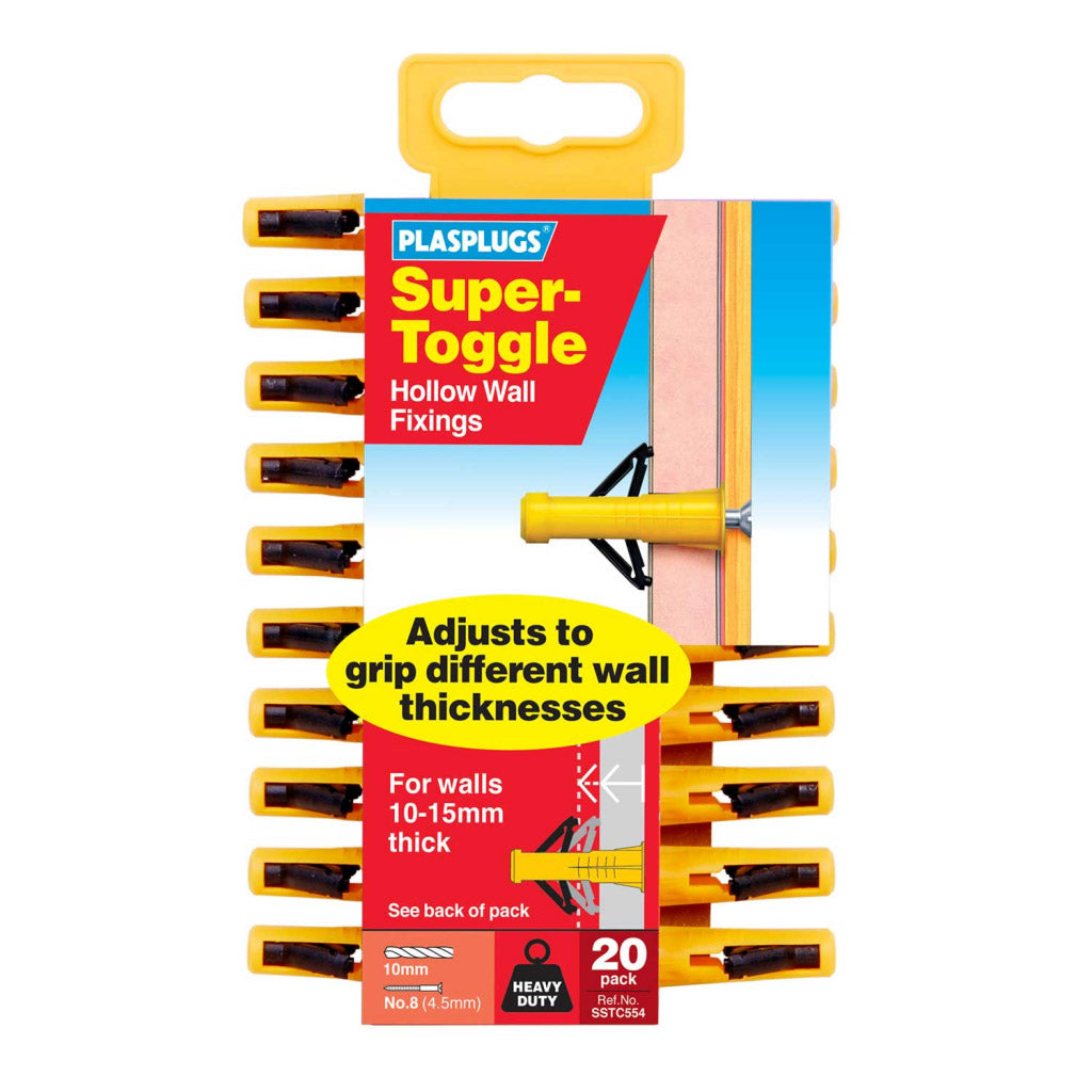 Plasplugs Super Toggle Heavy Duty Anchors x 20 SSTC554