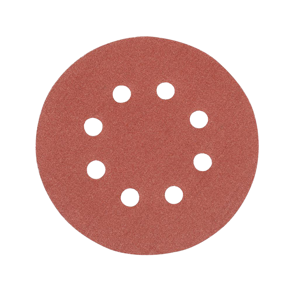 Silverline Hook & Loop Discs Punched 125mm 10pk 120 Grit 382903