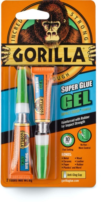 Gorilla Super Glue Gel Twin Pack 2 x 3g