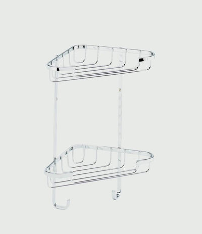 Croydex Rust Free Corner Basket 2 Tier Small QM260841