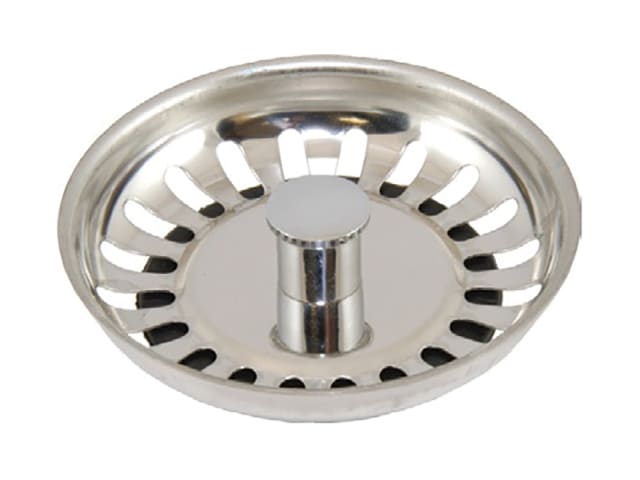 London & Lancashire Sink Strainer Plug Basket Stem 8cm 2068