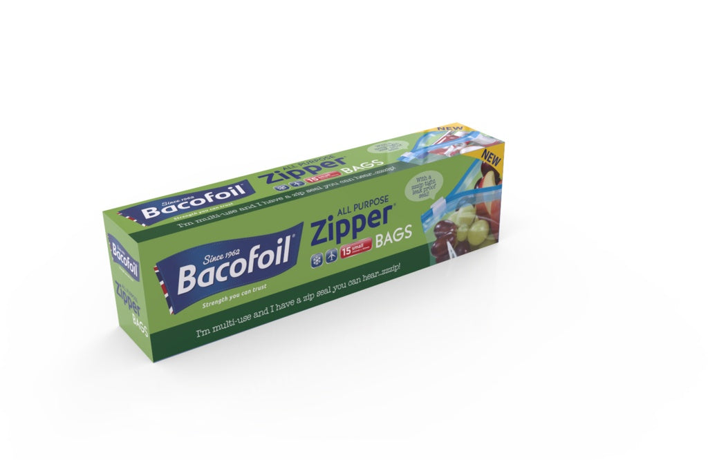 Bacofoil All Purpose Zipper Bags Small x 15 6781057