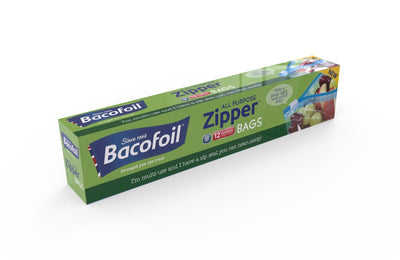 Bacofoil All Purpose Zipper Bags Medium Pack 12 6781271