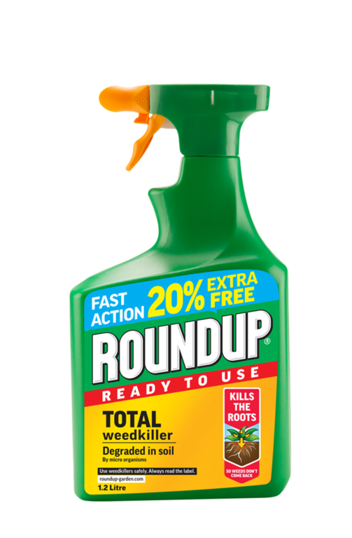Roundup Total Weedkiller Gun 1L Plus 20% Extra