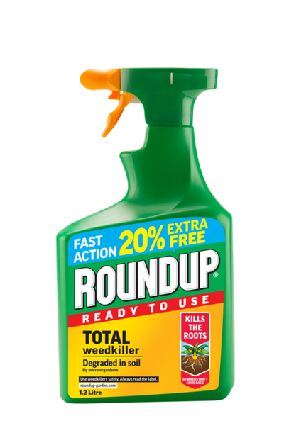 Roundup Total Weedkiller Gun 1L Plus 20% Extra
