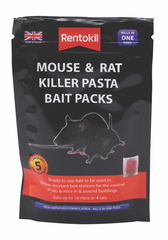 Rentokil Mouse & Rat Kille Pasta Bait (Sachets 5) RKLFMR51