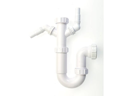 MaKe Washing Machine Trap 40 x 75mm 2 Seal Spigot
