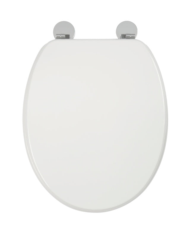 Croydex Kielder Toilet Seat Wood White WL600822H