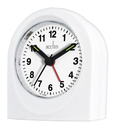 Acctim Palma Alarm Clock White 15062