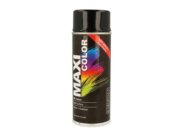 Maxi Color Spray Paint Gloss Deep Black 400ml MX9005