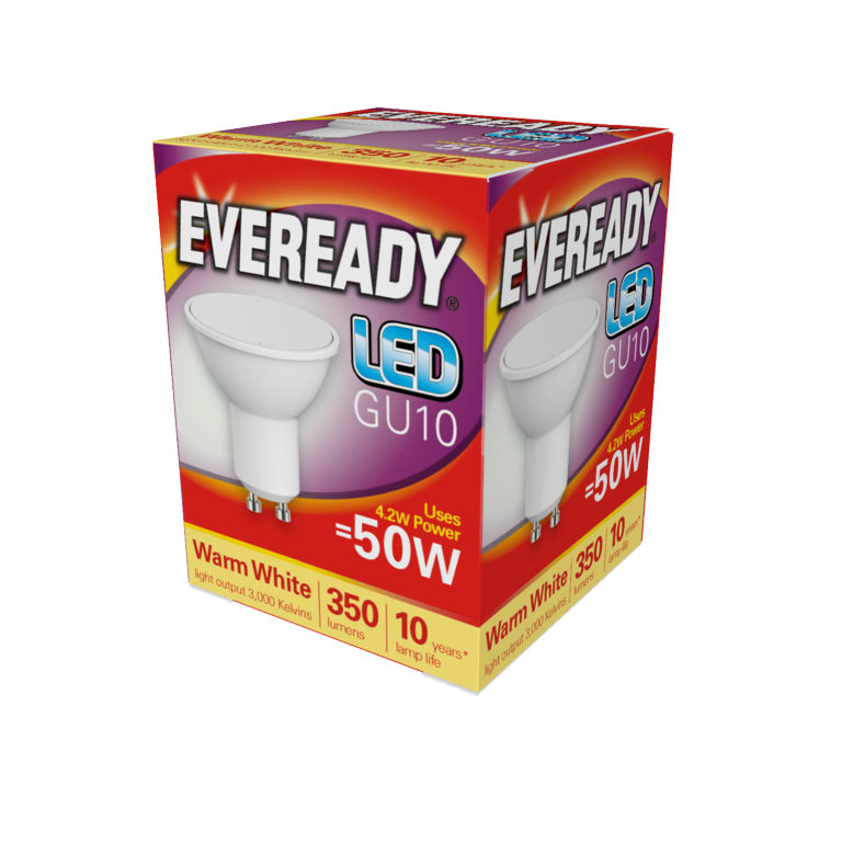 Eveready LED GU10 5W 345lm Warm White S13600