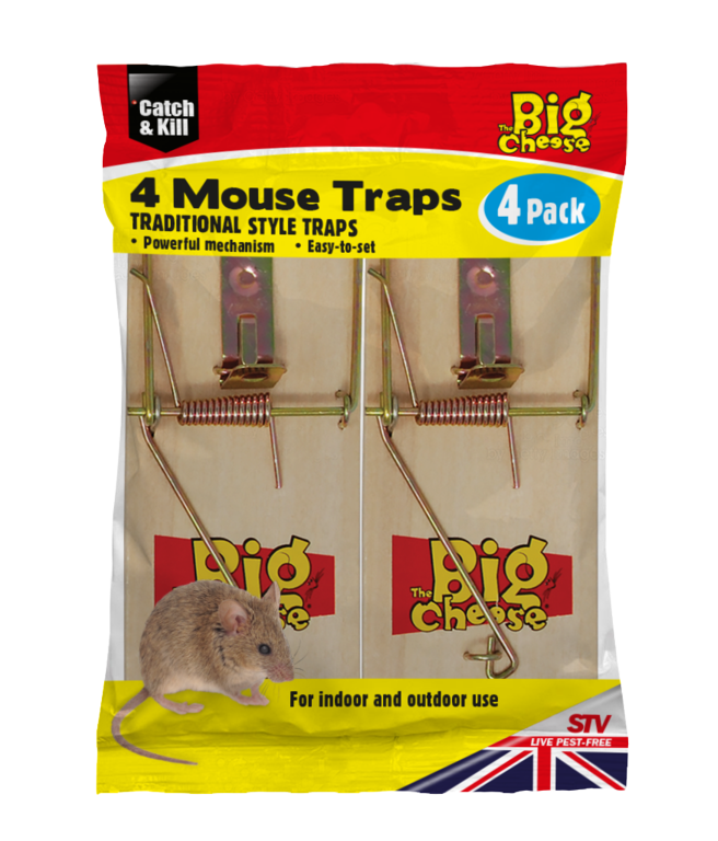 STV Wooden Mouse Traps x 4 STV040