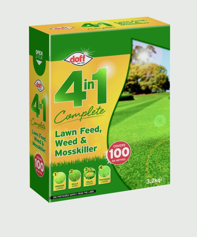 Doff Lawn Feed Weed & Moss Killer 3.2kg