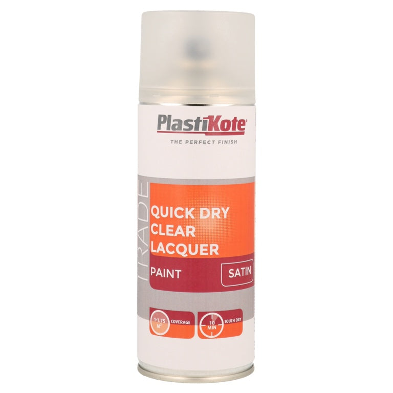PlastiKote Clear Lacquer Spray Satin 400ml