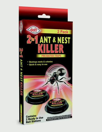 Doff 2 In 1 Ant & Nest Killer Bait Station x2