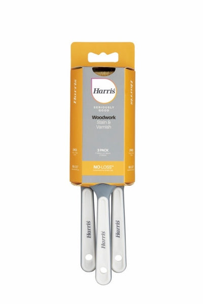Harris Seriously Good Woodwork Stain & Varnish Brush Pack 3 102021060