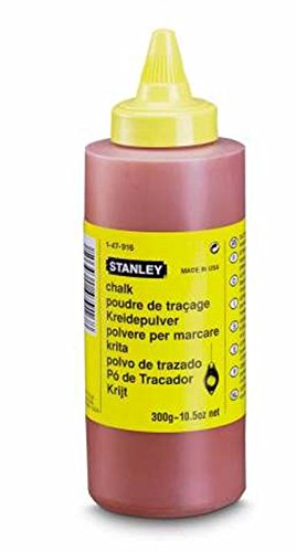 Stanley Red Builder's Chalk 115g Refill 1-47-404
