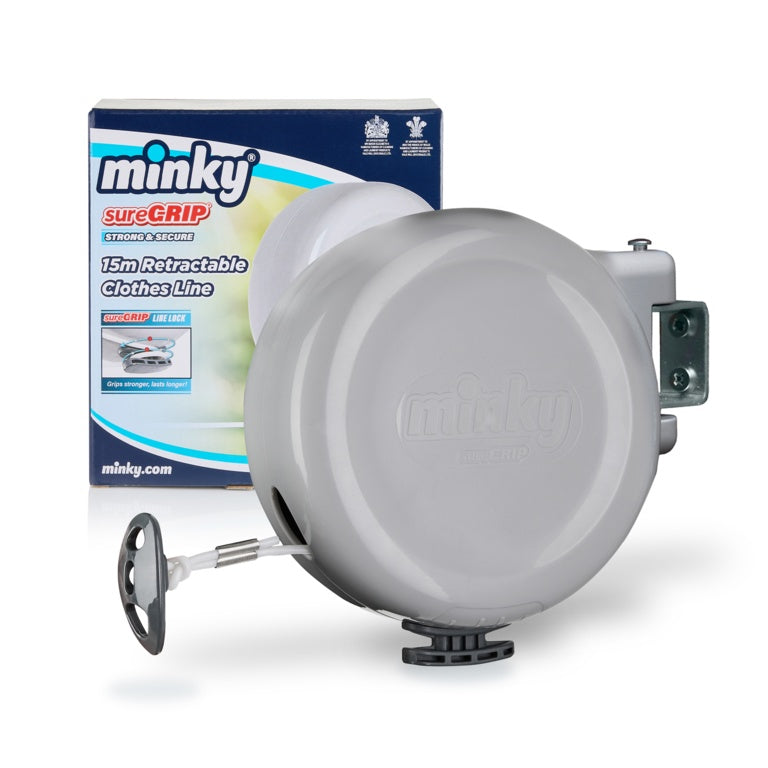 Minky Retractable Reel Washing Line 15m VT20591100