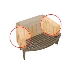 Manor Reproductions Coal Saver Fire Bricks Side Pair 0063