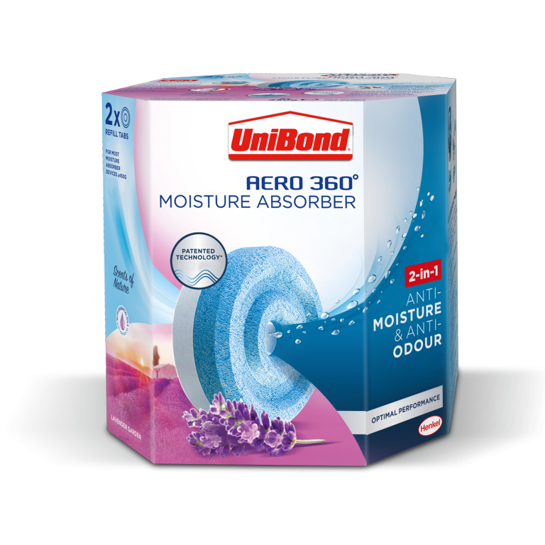 UniBond Aero 360 Moisture Absorber Refill Lavender Garden