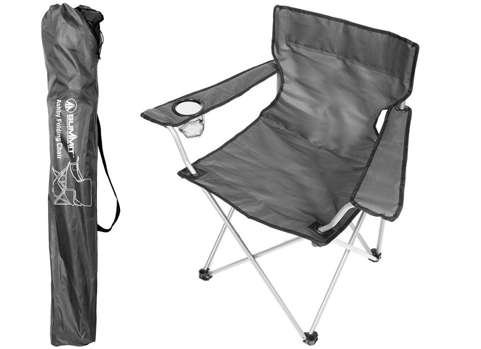 Ashby Folding Chair Slate Grey