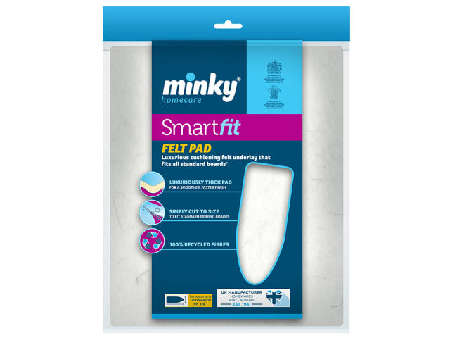 Minky Smartfit Felt Pad Ironing Board 125x45cm PP7300E122