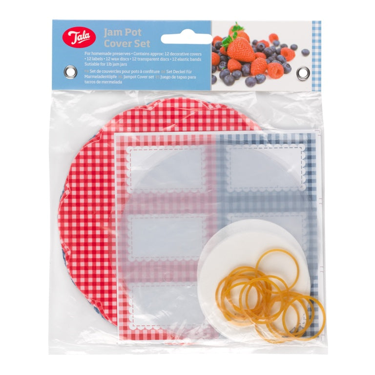 Tala Gingham Jam Pot Cover Set 10A14370