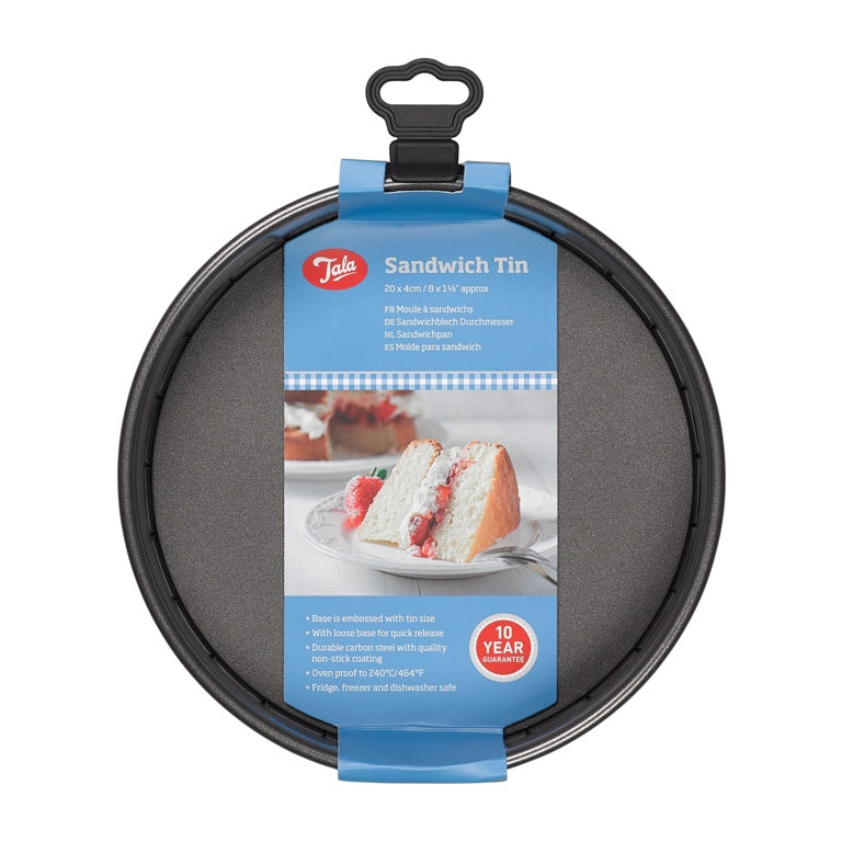 Tala Sandwich Tin Non-Stick Loose Base 20cm 10A11612