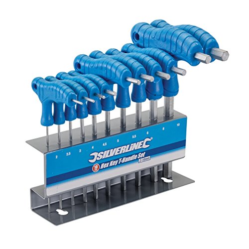 Silverline Hex Key T-Handle Set 10pce 2-10mm