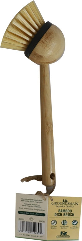 Groundsman Bamboo Dish Brush 22cm x 5cm