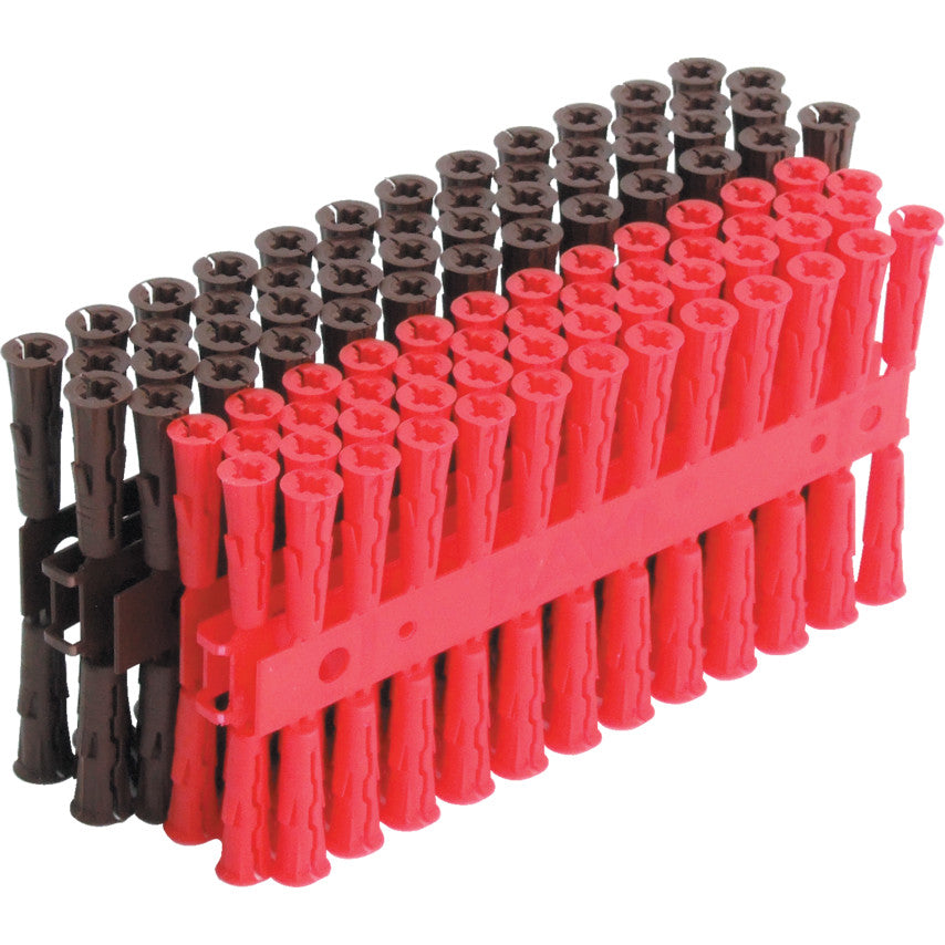 Rawlplug Red UNO Universal Plug 6 x 28mm Card 96