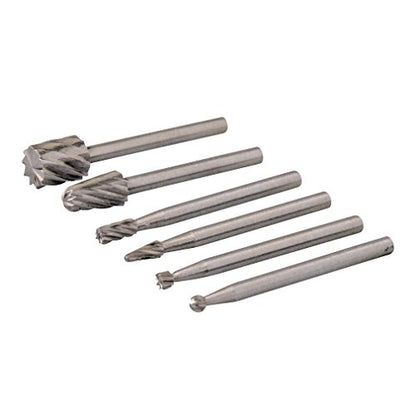 Silverline Rotary Tool HSS Burr Set 6pce 2-7mm