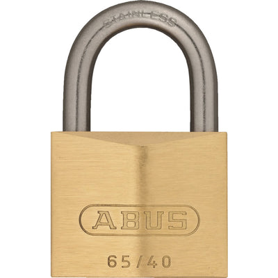 Abus 65IB/40mm Marine Brass Padlock Stainless Shackle