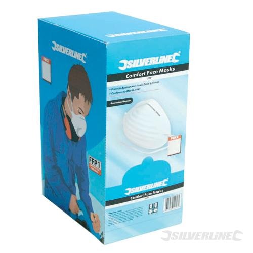 Silverline Comfort Dust Masks 50pk 50pk 266831