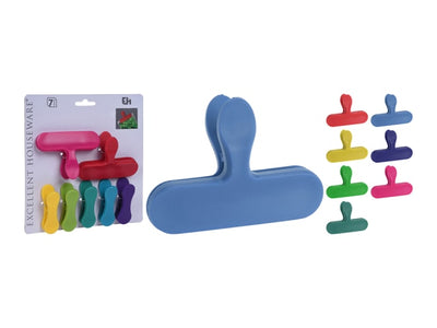 Excellent Housewares Bag Clips Springs Assorted x 7 101000650