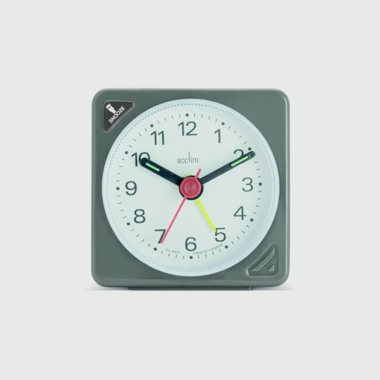 Acctim Ingot Alarm Clock Grey 12587