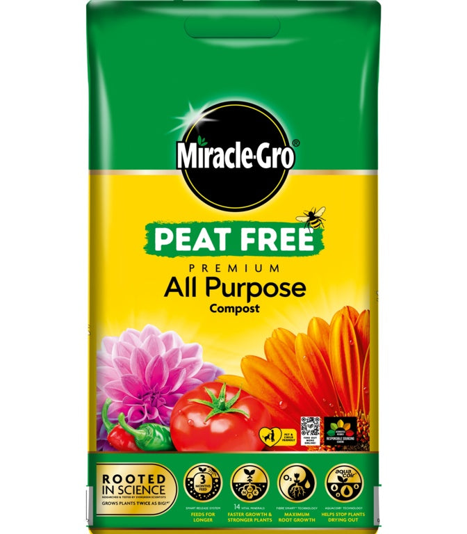 Miracle Gro Peat Free All Purpose Compost 10L 121098