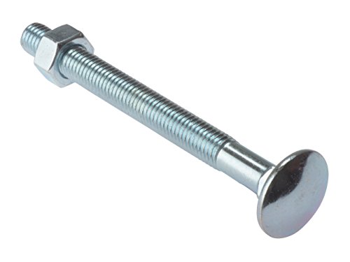 Forgefix Caiage Bolt & Nut ZP M10 X 130mm Bag 10 FORCB10130M