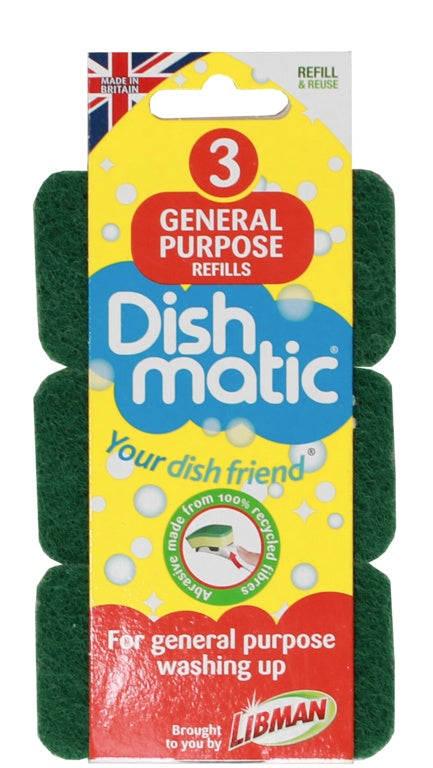 Dishmatic Sponge Refills Pack 3