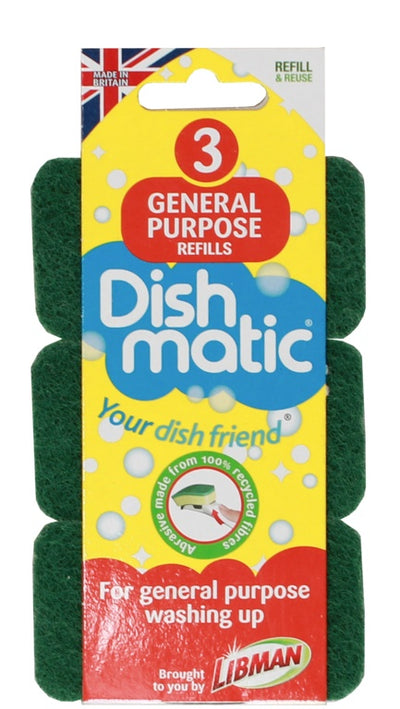 Dishmatic Sponge Refills Pack 3