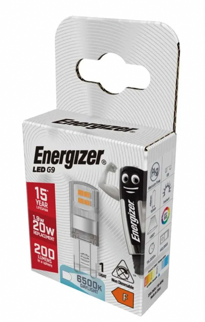 Energizer LED G9 1.9W 200lm 6500K Daylight S18749