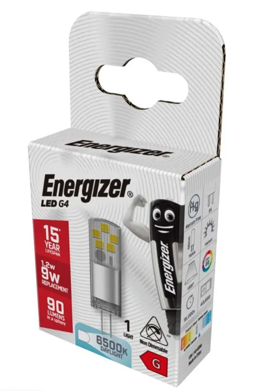 Energizer LED G4 1.2W 90lm 6500K Daylight S18745