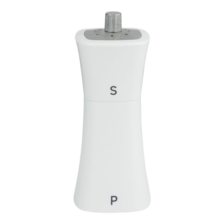 Grunwerg Square Pepper Mill & Salt Shaker White