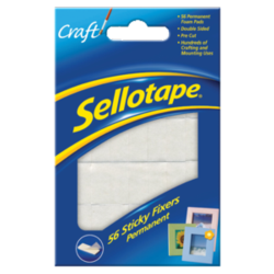 Sellotape Sticky Fix Card x56 12 x 25mm