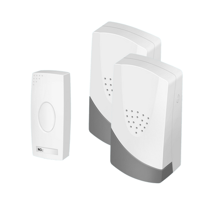 Securlec Plug-In Wireless Doorbell & 2 Chimes 100m